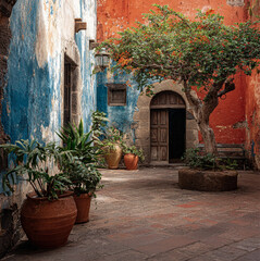 Fototapeta premium Canarian courtyard