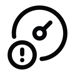 Simple Risk outline icon. The icon can be used for websites, print templates, presentation templates, illustrations, etc