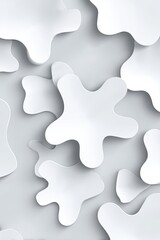 Obraz premium Abstract White Geometric Pattern Background