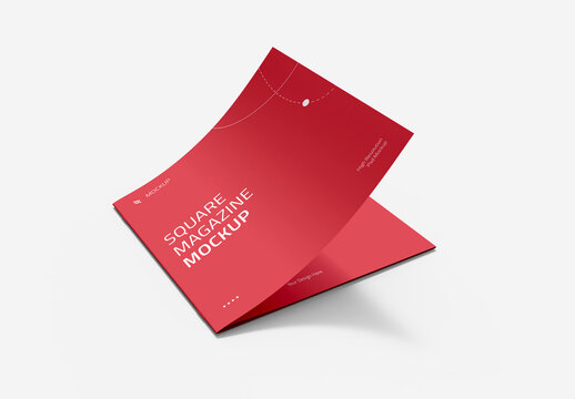 Square Magazine Mockup