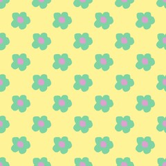 seamless background with flowers