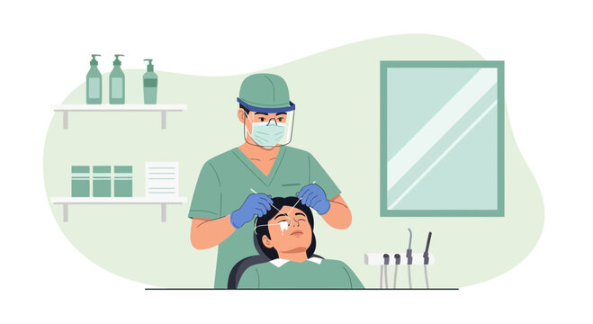 Dental Checkup By Competent Doctor In Modern Clinic For Patient Healthcare
