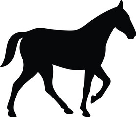 horse silhouette vector