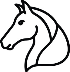 horse head silhouette