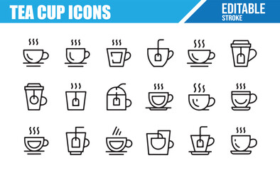 Simple Tea Cup Designs for Branding and Illustrative Projects