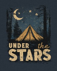 Retro Adventure – Vintage Camping & Outdoor Graphic Illustration