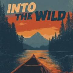 Retro Adventure – Vintage Camping & Outdoor Graphic Illustration