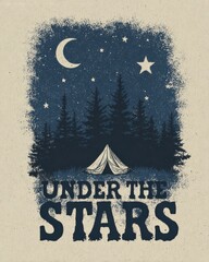 Retro Adventure – Vintage Camping & Outdoor Graphic Illustration