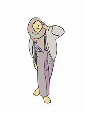 cartoon illustration gurls