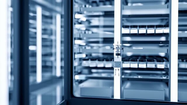Inside the innovative cold storage room: showcase vials for pharmaceutical preservation