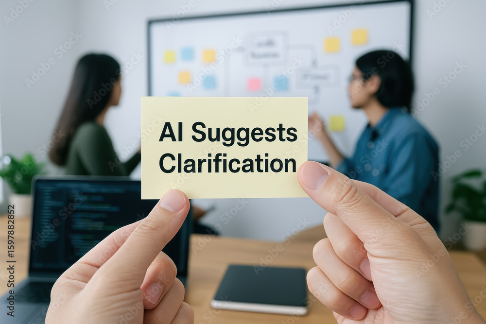 Aufkleber ai software developer collaboration inspires teamwork and innovation in office setting with people d