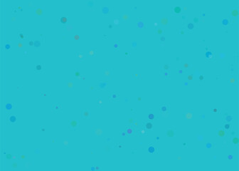 Abstract turquoise background with small white dots and subtle light effects
