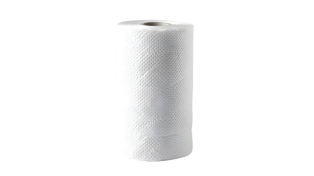 Close-Up Roll of White Paper Towel: Clean Kitchen Essential for Professional Use