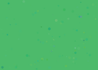Abstract green background with scattered small squares and dots