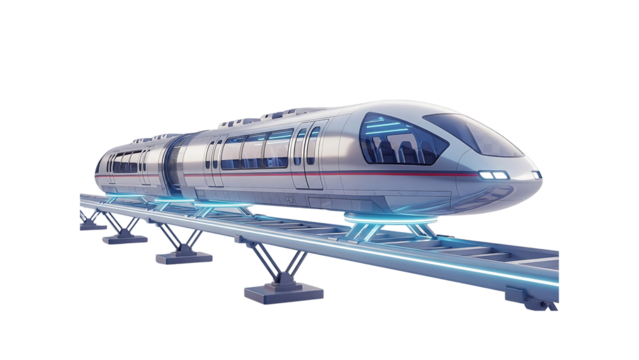 futuristic train, maglev transportation, high speed rail, magnetic levitation train, sci-fi transport concept, train, speed, transport, futuristic