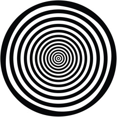 Fototapeta premium Hypnotic Optical Illusion of Concentric Pulsating Rings