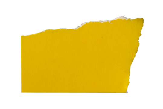 PNG Ripped yellow paper torn edges with transparent background paper tear