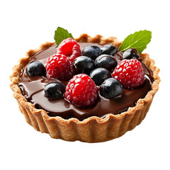 chocolate cake with berries