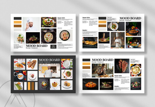 Resipe Mood Board Template