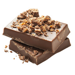 piece of chocolate with nut