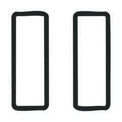 Bold black rectangles on white background