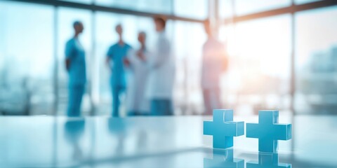 The vibrant medical scene featuring healthcare professionals in collaborative discussion.