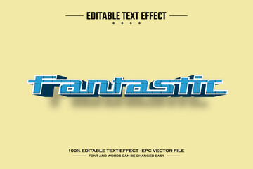 Fantastic 3D editable text effect template