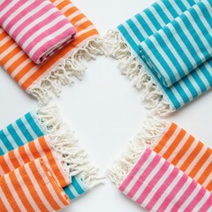 Obraz premium stack of colorful towels