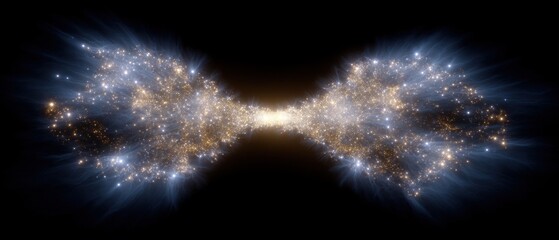 Quantum annihilation of antimatter and matter in cosmic energy burst