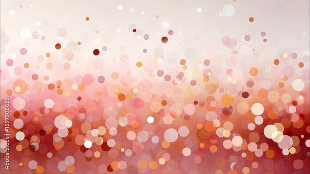 Poster soft pink and warm gold bokeh background with static medium shot for beautiful design projects