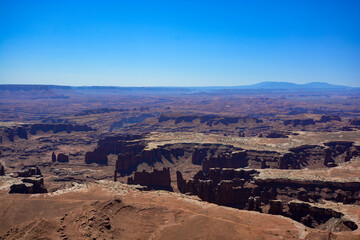 View from "Island of the sky" of the Canyonlands Narional Park in Utah, USA