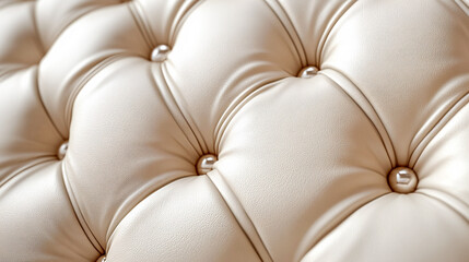 Light beige leather texture background with pattern, ivory leather, closeup; textured backdrop; luxury interior design