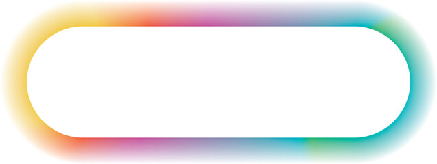 Obraz premium vector illustration of rainbow colored gradient banner frame