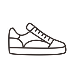 Sneaker Side View Running Shoes Sport Footwear Illustration