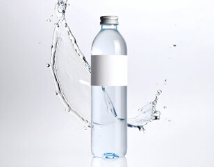 001.023-001-.Bottle Mock up Firefly_ stunning mockup of a bottled water ad. The background should feature a dynam 371639