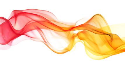 abstract yellow red gradient smooth wave png