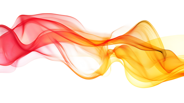 abstract yellow red gradient smooth wave png