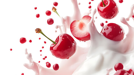 Acerola cherry cherry stack with half slice png