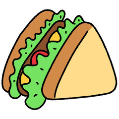 sandwich with cheese