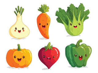 set of fruit and vegetable