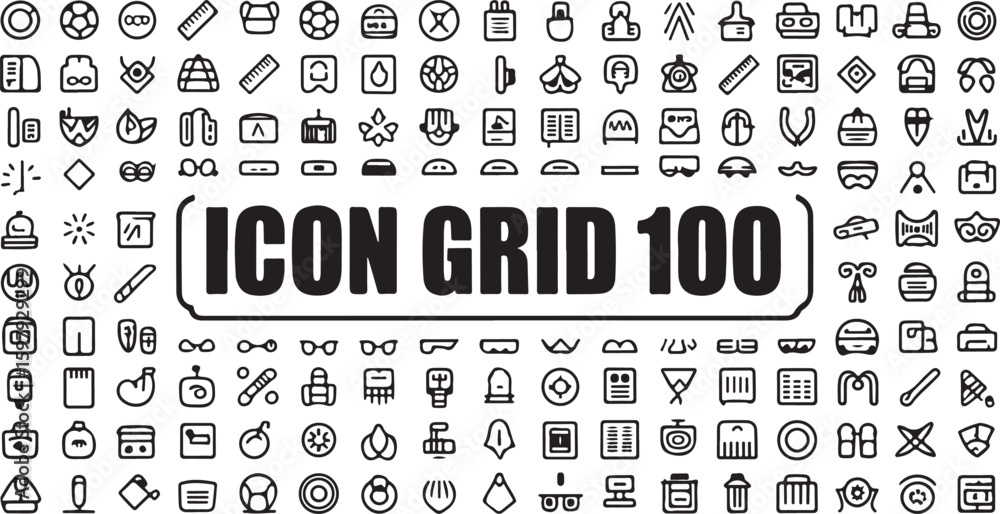 Poster set of number icons and symbols for web and business design