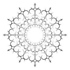 Ornaments as a painting and pattern template in mandala style.