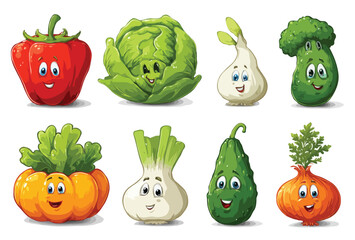 set of vegetables