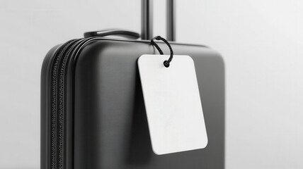 airport, check-in luggage tag to suitcase