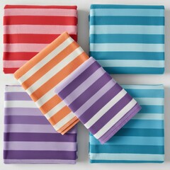 Obraz premium stack of colorful towels