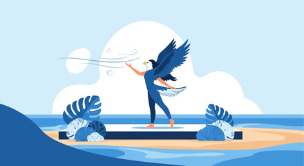Eagle Spirit Guides Human Connection To Coastal Freedom And Serenity