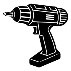 electric drill isolated on white