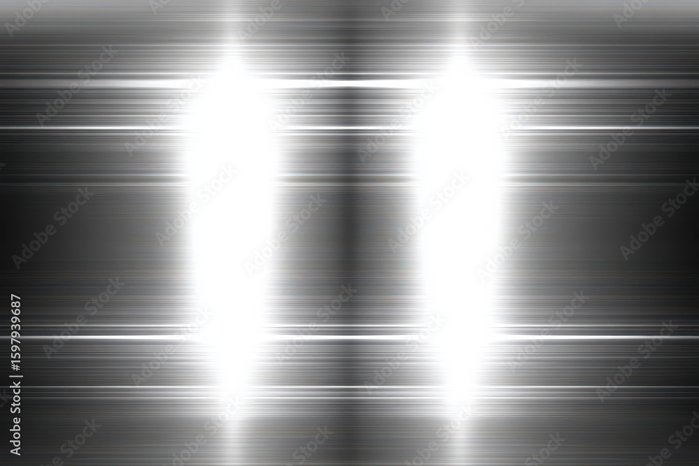 Poster abstract grayscale background with horizontal lines and bright vertical light streaks. modern digita