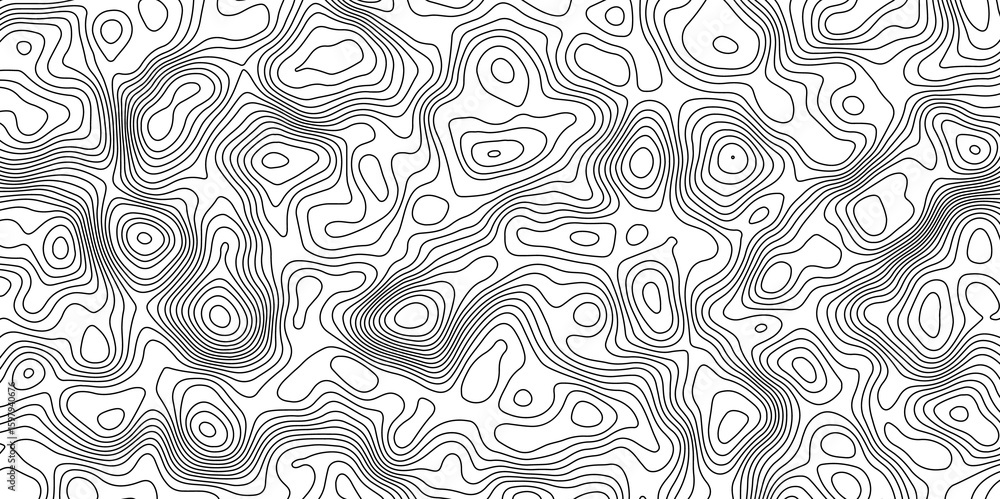 Poster abstract topography contour map line and modern wavy map line design, digital print terrain lines te