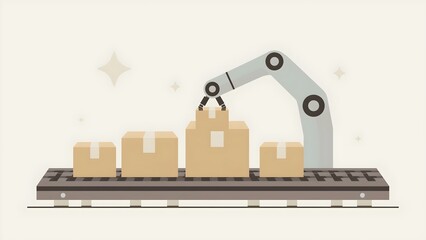Automated Warehouse Sorting System with Robotic Logistics Technology